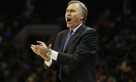 8 February 2013: Los Angeles Lakers head coach Mike D'Antoni against the Charlotte Bobcats during an NBA basketball game at Time Warner Cable Arena in Charlotte, North Carolina on February 8, 2013.