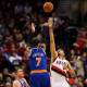 Dec. 28, 2014 - CARMELO ANTHONY (7) shoots a jumper. The Portland Trail Blazers play the New York Knicks at the Moda Center on December 28, 2014