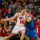 October 23, 2015: Pau Gasol #16 of the Chicago Bulls drives into Dwight Powell #7 of the Dallas Mavericks to the land in the first half at Pinnacle Bank Arena in Lincoln, Nebraska. Bulls 103 Mavericks 102. (Photo by John S. Peterson/Icon Sportswire)