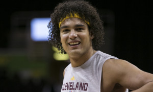 17 December 2015: Cleveland Cavaliers Center Anderson Varejao (17) during the game between the Oklahoma City Thunder and the Cleveland Cavaliers at Quicken Loans Arena in Cleveland, Oh. (Photo by Mark Alberti/ Icon Sportswire)