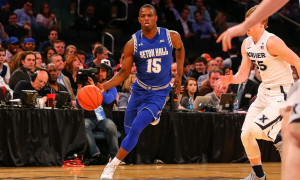11 MAR 2016: Seton Hall Pirates guard Isaiah Whitehead (15) during the first half of the Big East Tournament semi final game between the Xavier Musketeers and the Seton Hall Pirates played at Madison Square Garden in New York City,NY. (Photo by Rich Graessle/Icon Sportswire)