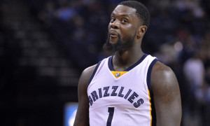 Memphis Grizzlies forward Lance Stephenson (1) reacts in the second half of an NBA basketball game Wednesday, March 16, 2016, in Memphis, Tenn. (AP Photo/Brandon Dill)