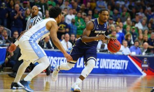 27 March 2016: G Demetrius Jackson (11) of the Notre Dame Fighting Irish during the North Carolina Tar Heels game versus the Notre Dame Fighting Irish in the Elite Eight round of the Division I Men's Championship at Wells Fargo Center in Philadelphia, PA. (Photo by Rich Graessle/Icon Sportswire)