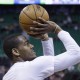 Utah Jazz guard Alec Burks (10) shoots during practice before the start of their NBA basketball game against the Los Angeles Lakers Monday, March 28, 2016, in Salt Lake City. (AP Photo/Rick Bowmer)