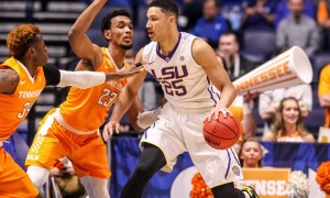 March 11, 2016: LSU Tigers forward Ben Simmons (25) in action during the SEC Championship Tournament game between LSU and Tennessee. LSU defeats Tennessee 84-75 at Bridgestone Arena in Nashville, TN. (Photos by Frank Mattia/Icon Sportswire)