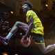 28 March 2016: McDonald's West All American sf Josh Jackson (11) attempts a dunk during the McDonald's All-American Powerade Jam Fest at the Chicago Theatre in Chicago, IL. (Photo by Robin Alam/Icon Sportswire)