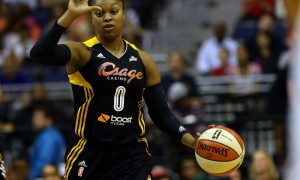 July 25 2014: Odyssey Sims (0) of the Tulsa Shock during a WNBA game against the Washington Mystics at Verizon Center, in Washington D.C. Mystics won 82-77.